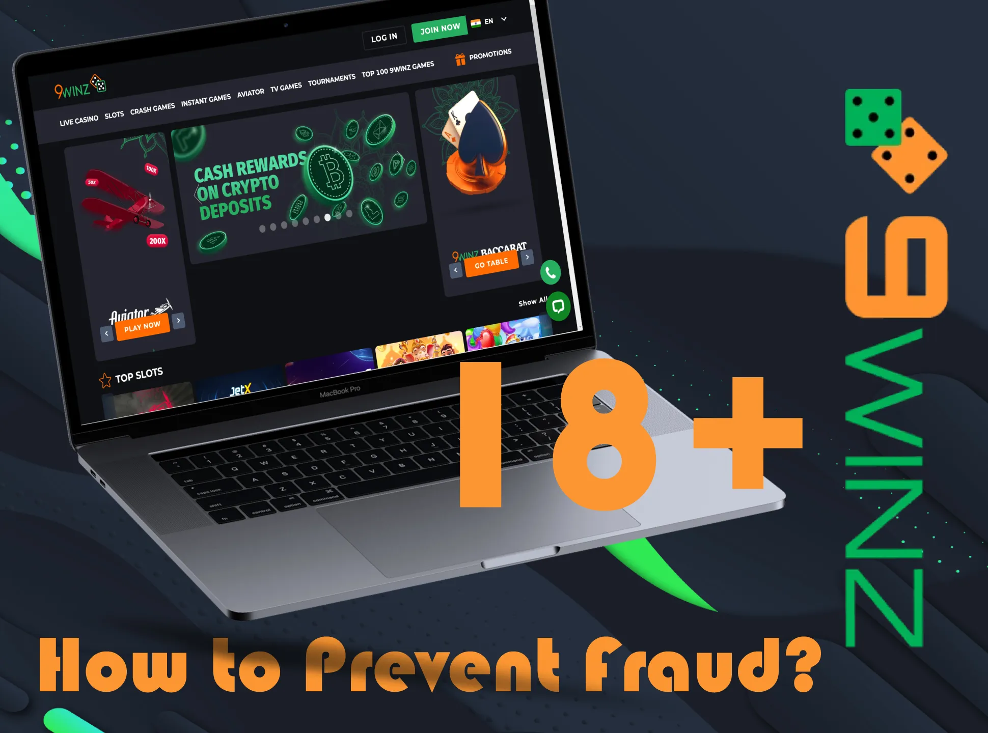 Use 9winz simple tips for preventing fraud.