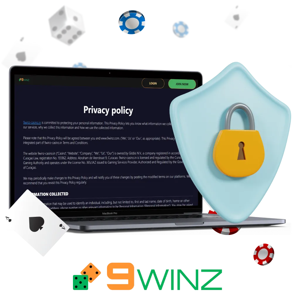 9winz has it's own privacy policy.