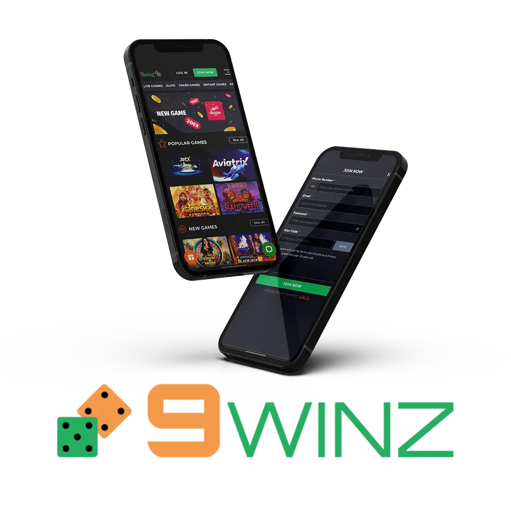 Download 9winz app on your phone and start use on your smartphone.