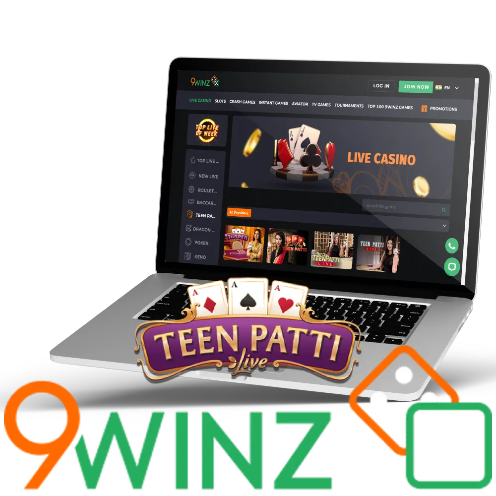 Register on 9winz and play Teen Pattin online.