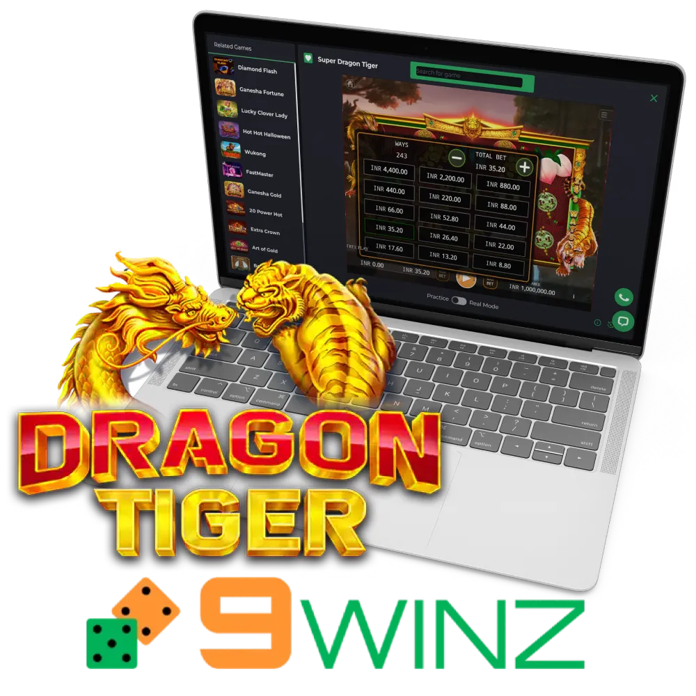 With 9Winz, play Dragon Tiger.