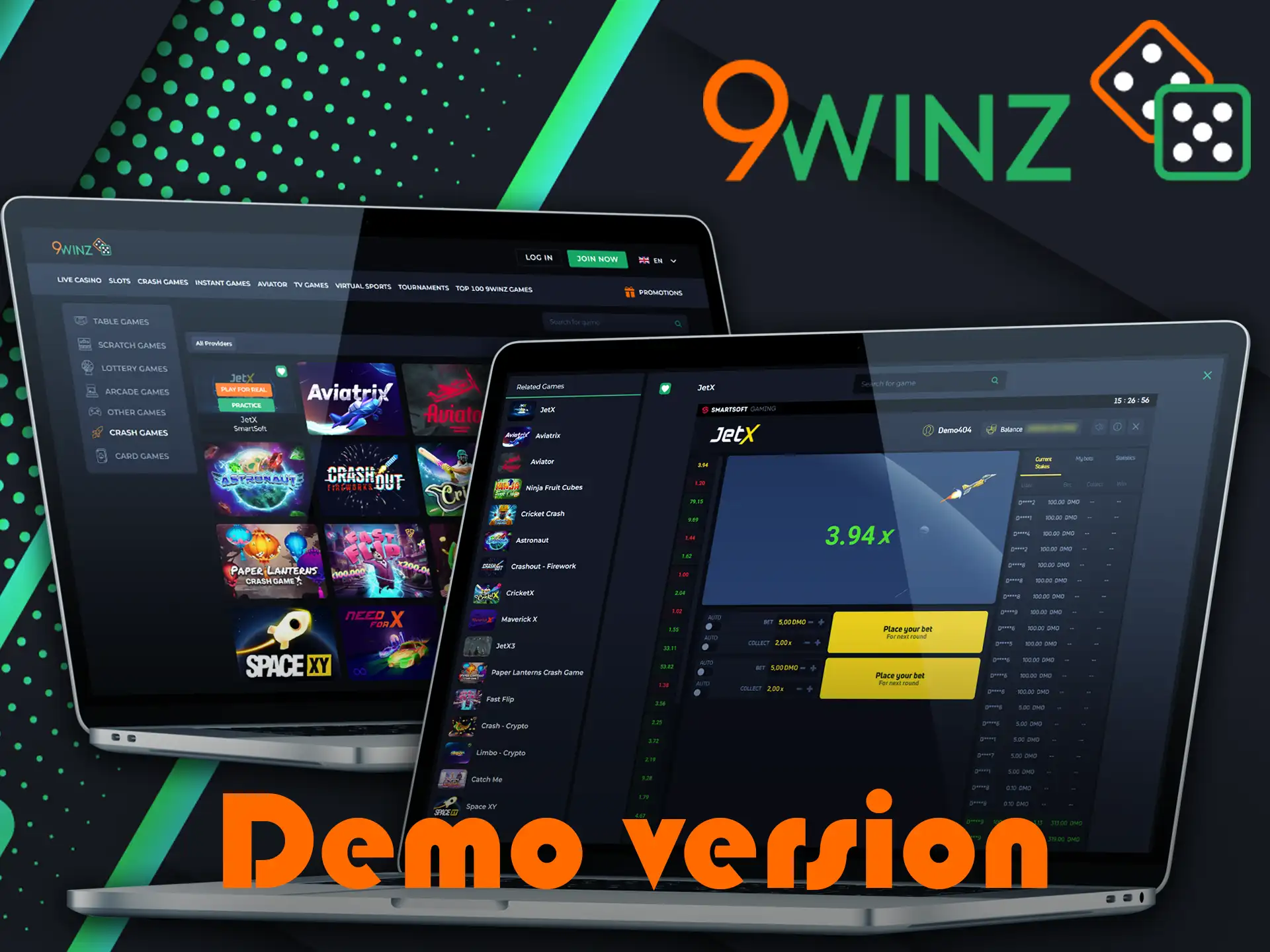 The demo version of 9Winz JetX gives players the opportunity to play for virtual money and test new strategies.